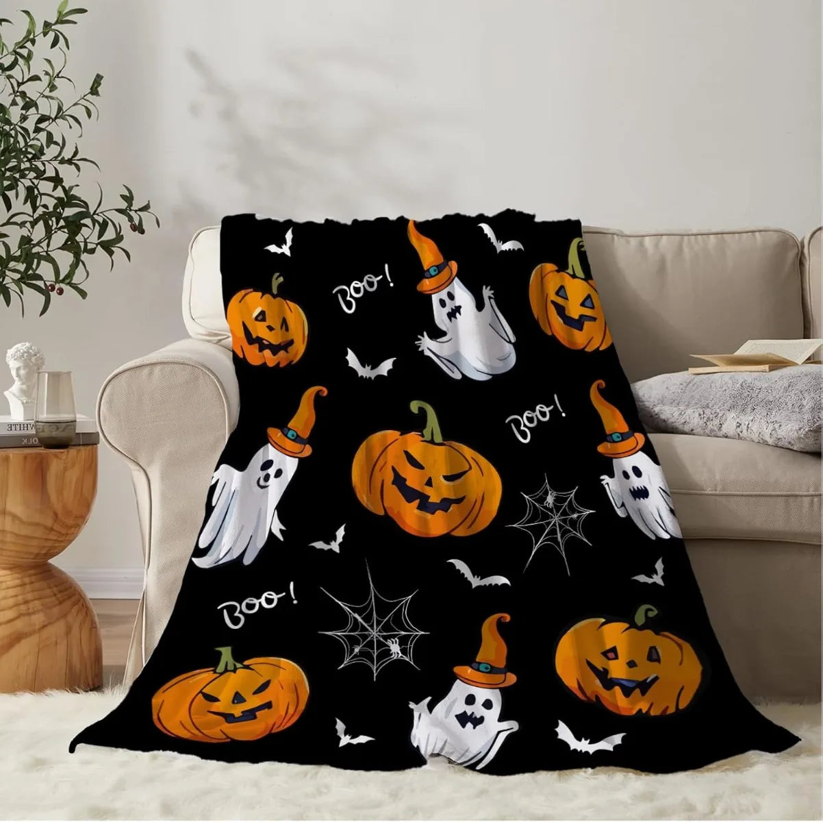 Halloween Geisterdecke – Mikrofaser – 130x150cm