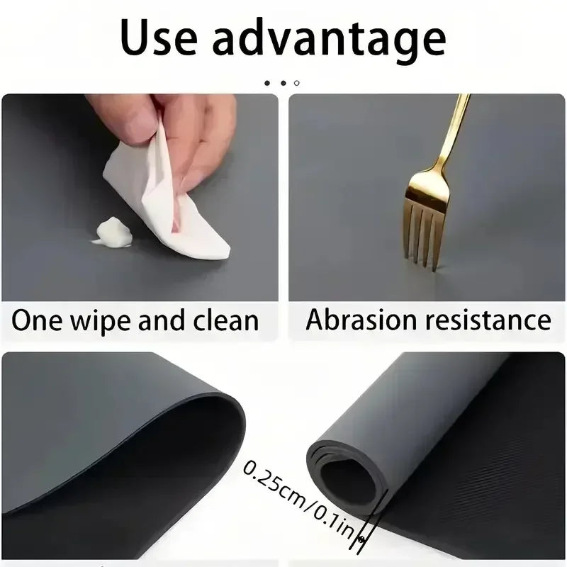 Gummi-Abtropfmatte – Modernes Design – Verschiedene Grössen