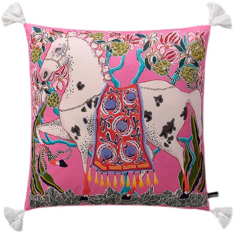 Samt Kissenbezug – Chinesischer Stil – 60x60cm