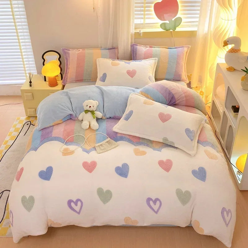 Flanell-Bettbezug – Landhausstil – Queen/King