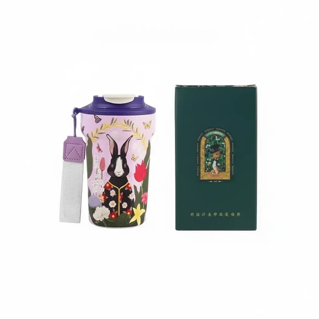 Thermosbecher – Keramikdesign – 420ml Vakuumflasche