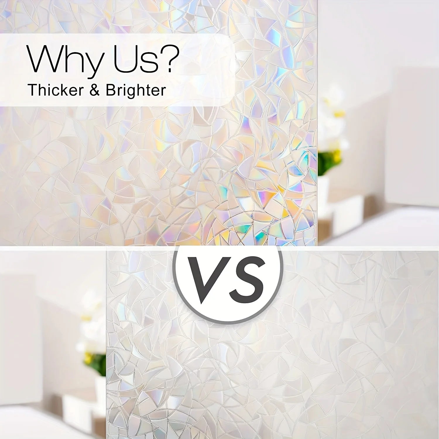 Regenbogen Fensterfolie – 3D Dekorativ – 55x500 cm