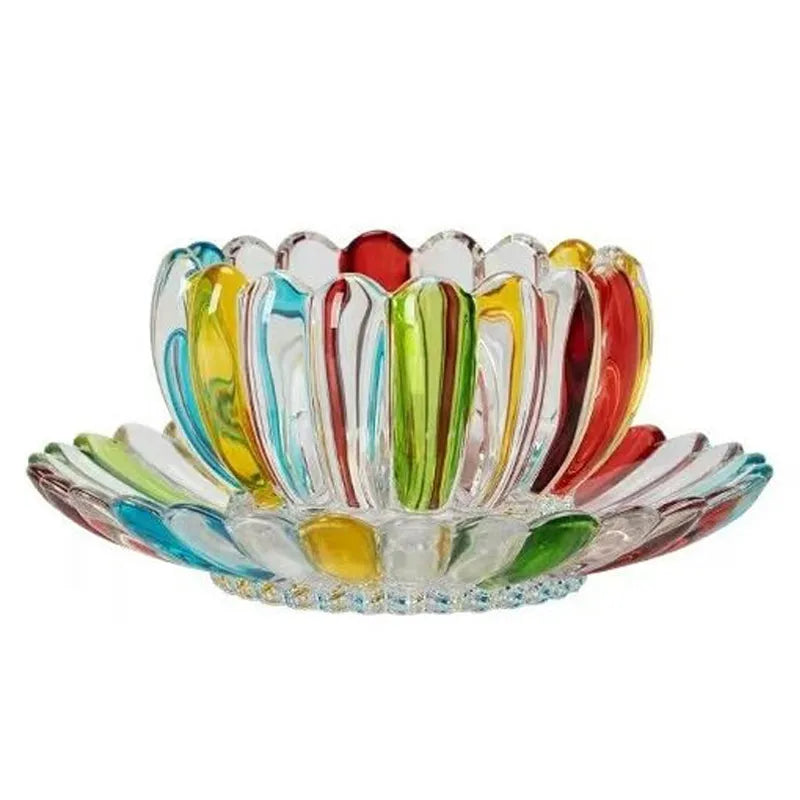 Glasschale – Bunt Gestreiftes Design – Personalisiert