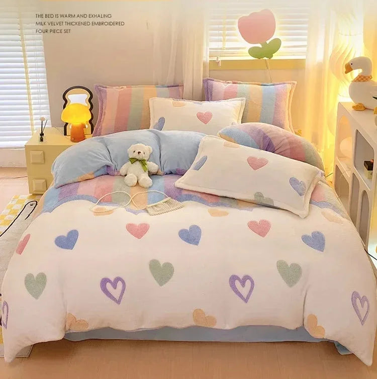 Flanell Bettbezug – Pastoral Stil – Gemütlich & Warm