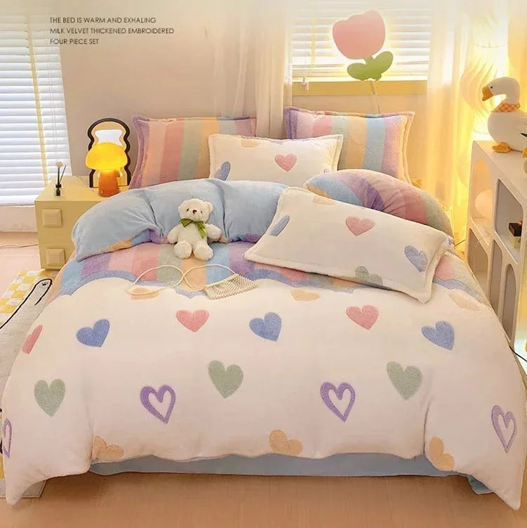 Flanell-Bettbezug – Landhausstil – Queen/King