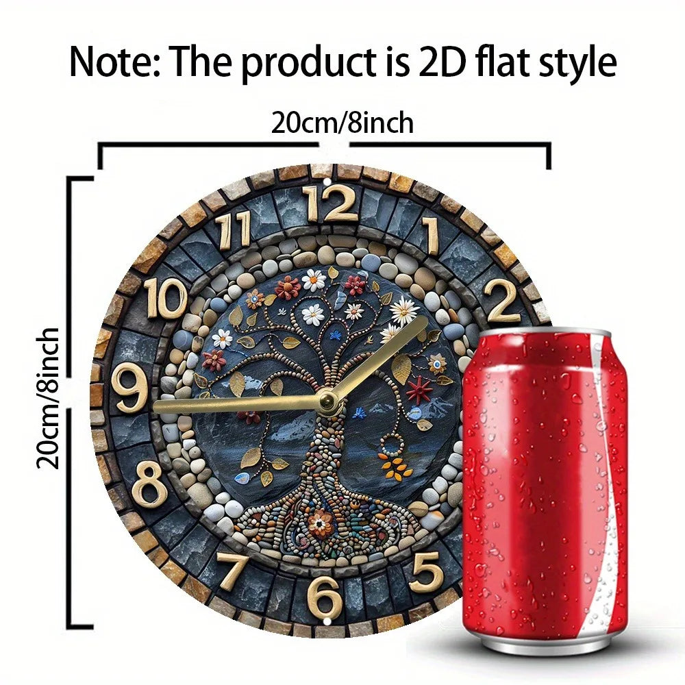 Holzwanduhr – Modernes Design 20x20CM – Handgemacht