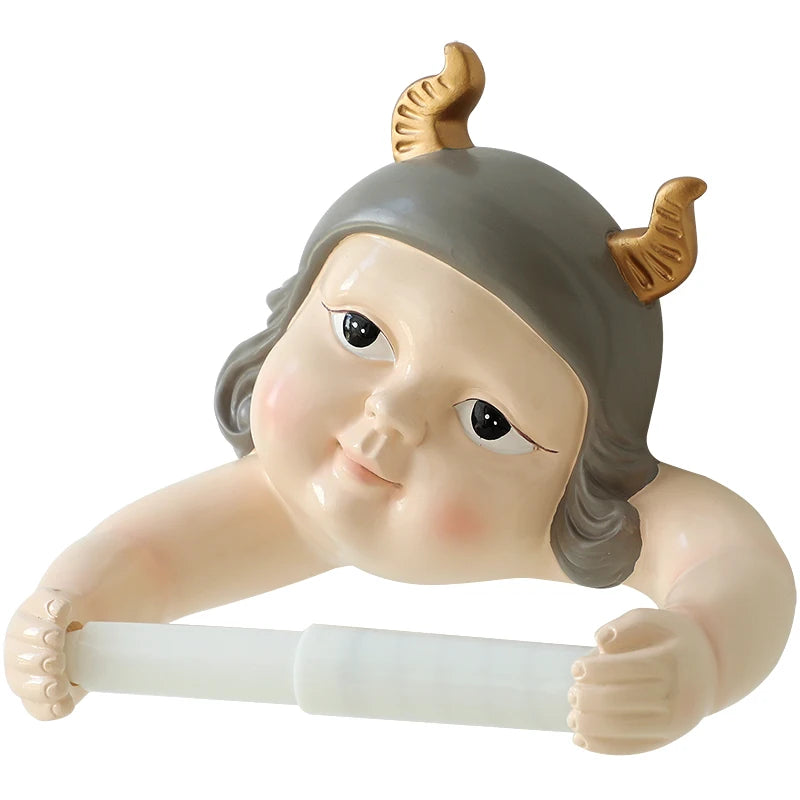 Nordischer Elfen-Tuchhalter – Harz Wandhalterung ohne Bohren