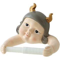 Nordischer Elfen-Tuchhalter – Harz Wandhalterung ohne Bohren