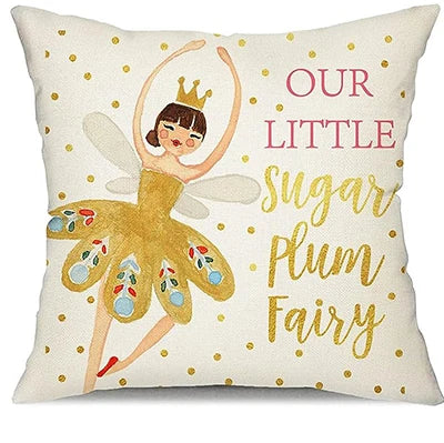 Nussknacker Kissenbezug – Leinen/Baumwolle Winter – 45x45 cm