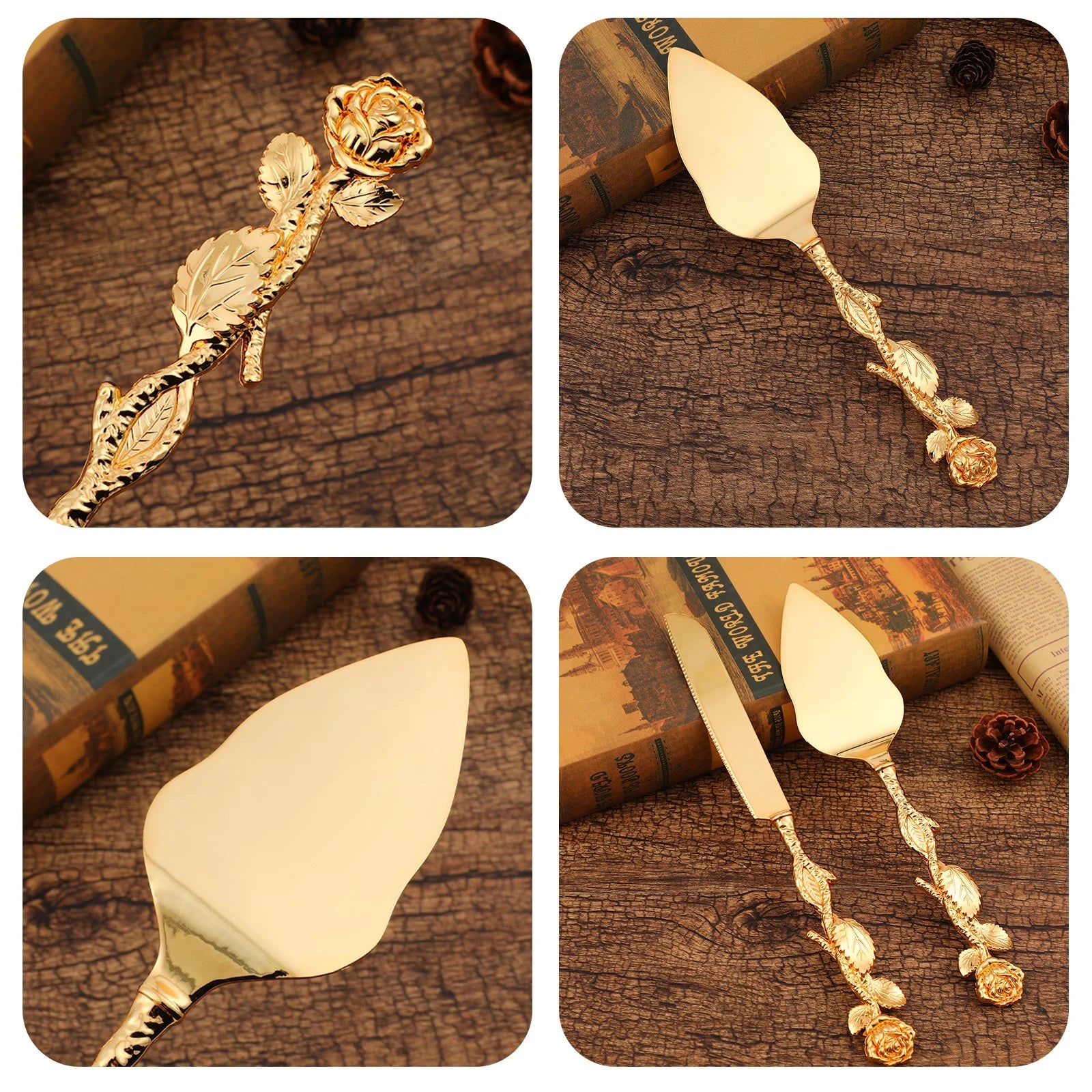 Kuchentools – Gold Retro Zinklegierung – Hochzeiten & Partys