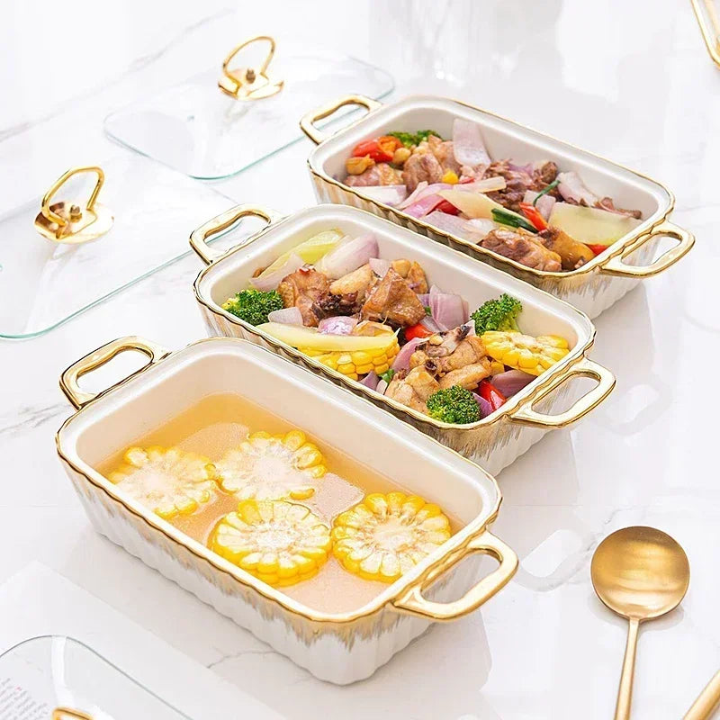 Keramikplatte – Nordisches Design – 10" Rechteck