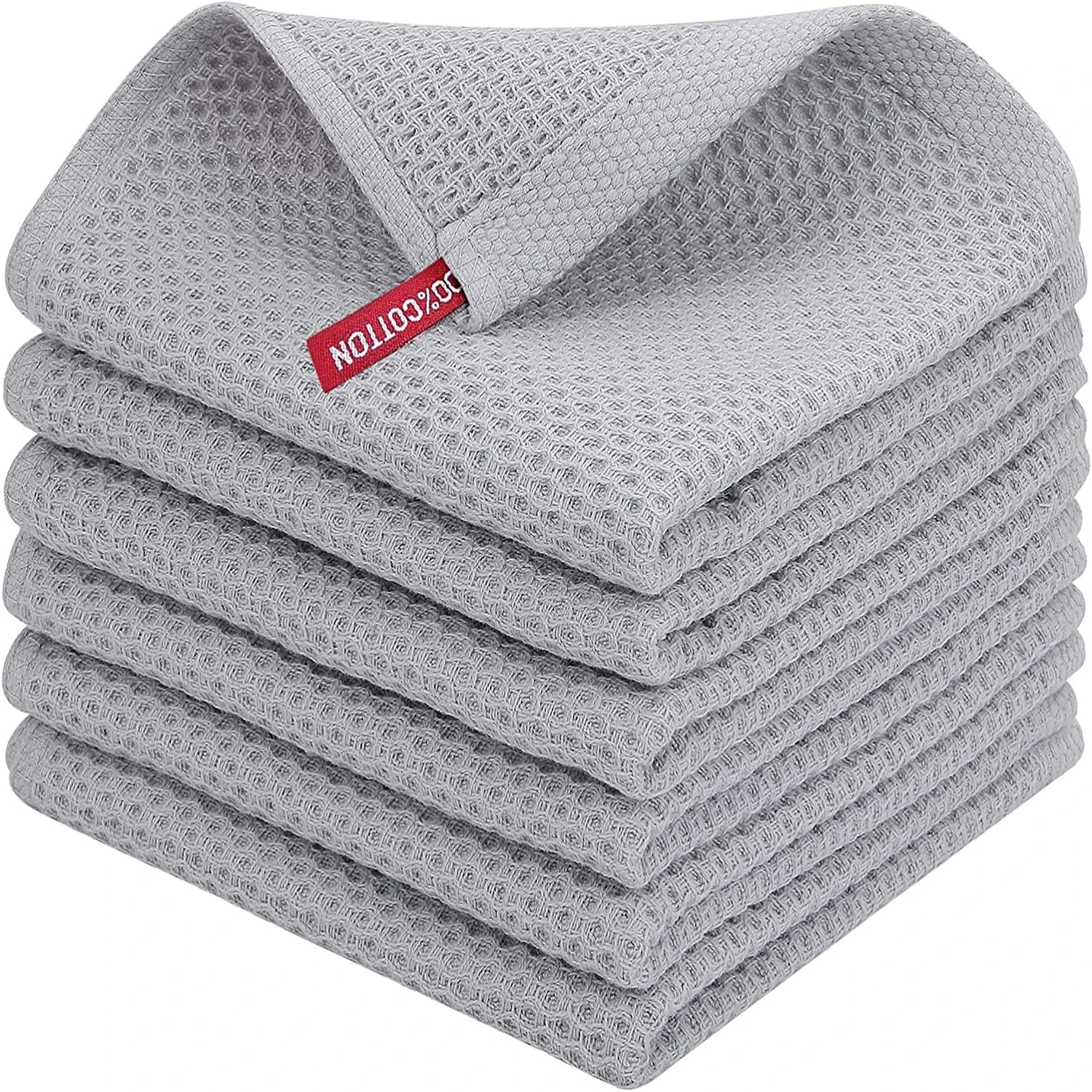Reines Baumwoll-Küchentuchset – Waffelstruktur – 30x30cm