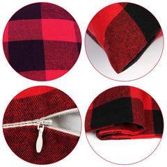 Weihnachtliches Karo Kissenbezug – Schottischer Tartan – 60x60cm