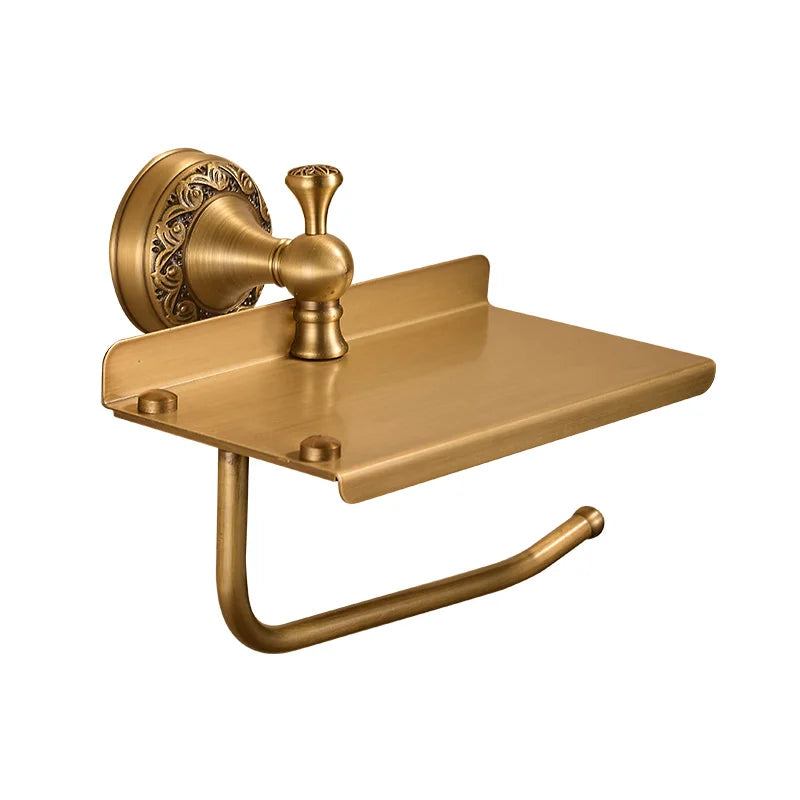 WC-Rollenhalter – Antik Messing Gebürstet