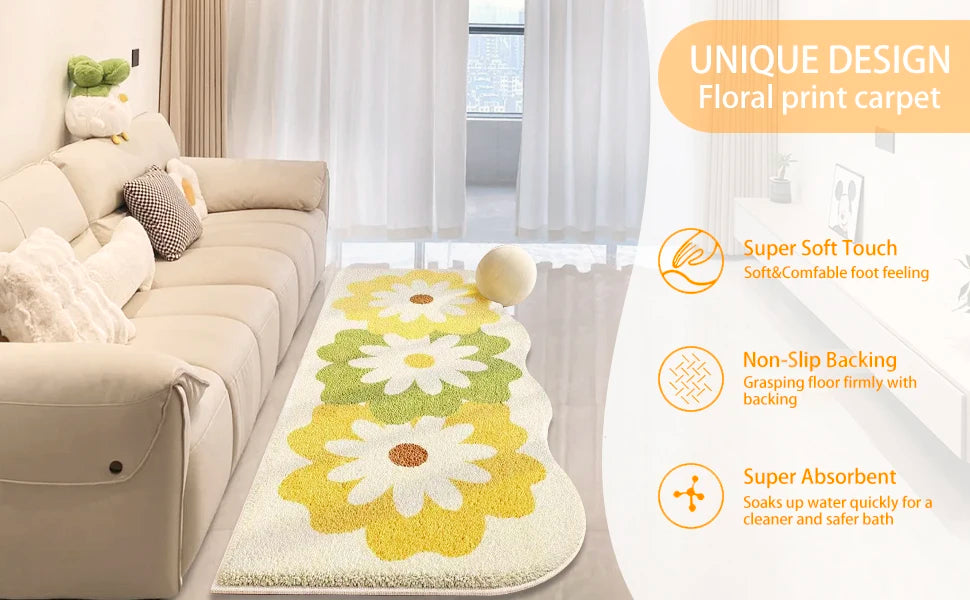 Weicher Teppich aus Polyester – Cartoon Design – Schlafzimmer & Wohnzimmer