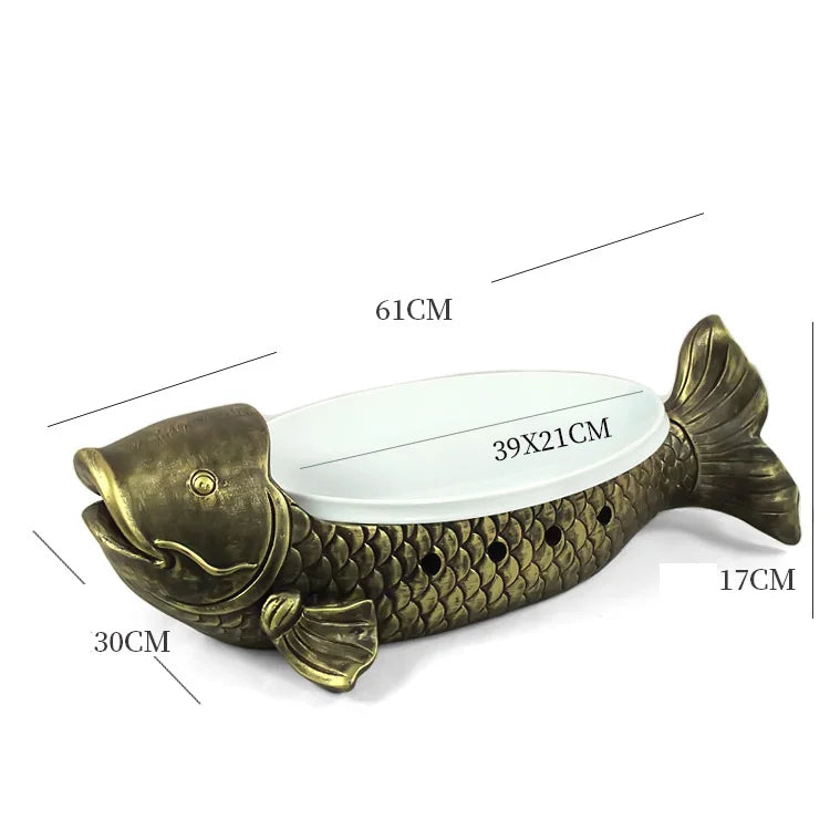 Kunstvolle Sushi-Platte – Keramik Rote Karpfen – Zuhause/Restaurant