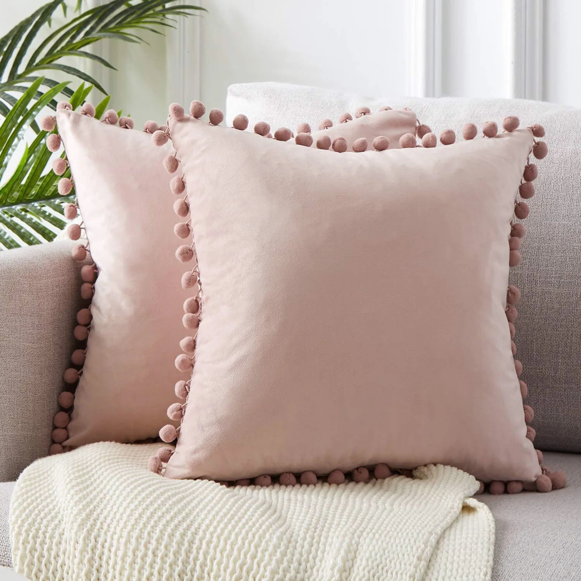 Samt-Kissenbezug – Nordic Design, 45×45 cm