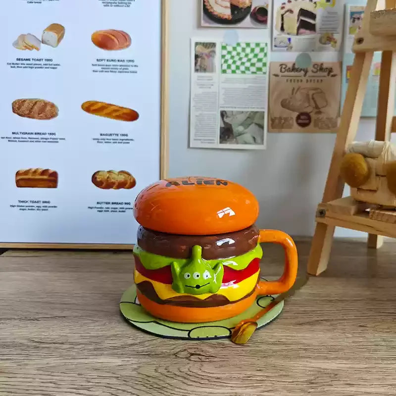 Keramiktasse Alien – Niedliches Design – 350ml