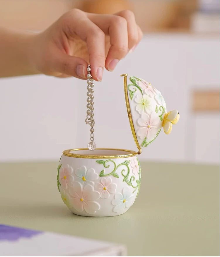 Keramik Vorratsdose – Handbemalt Umweltfreundlich