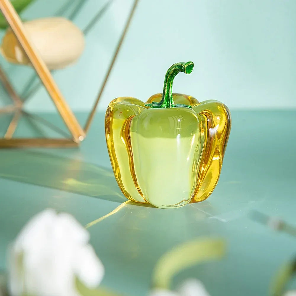 Kristall-Chili-Figur – Pastoral-Design – 4.5cm