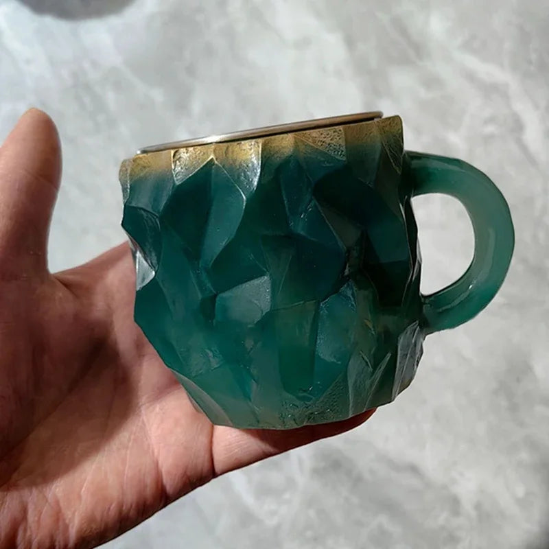 Mineral-Kristall Becher – Modernes Harzdesign