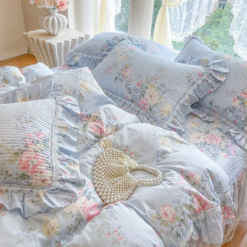 Bettbezug Set – Koreanischer Prinzessinnenstil – 100% Baumwolle