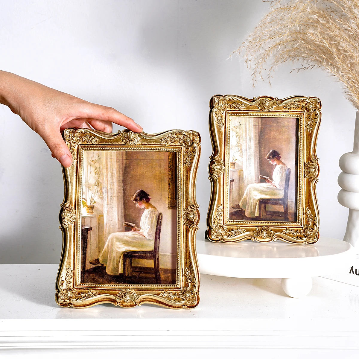 Barocker Fotorahmen – Harzmaterial – Schlafzimmer/Büro