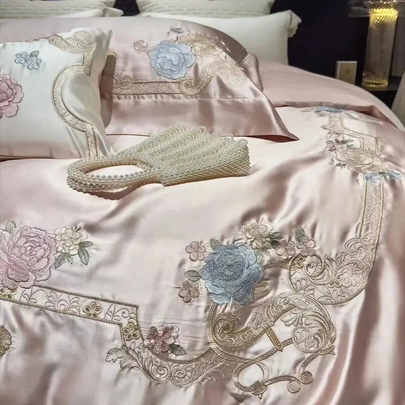 Luxuriöses Damastbettwäsche – Chinesischer Stil 5er Set