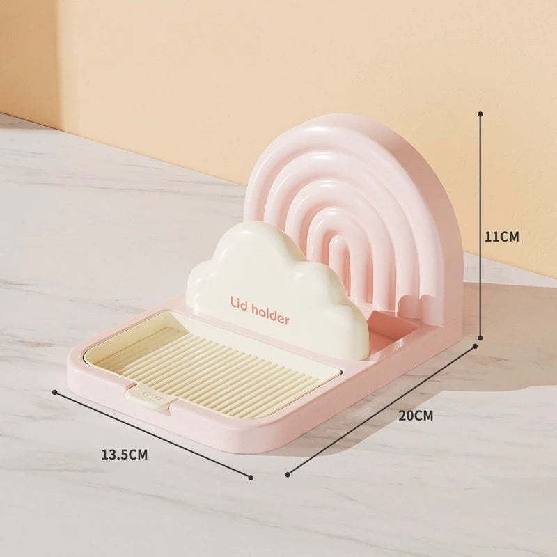 Besteck- & Topfdeckelhalter – ABS Multi-Funktion, 20x13.5x11cm