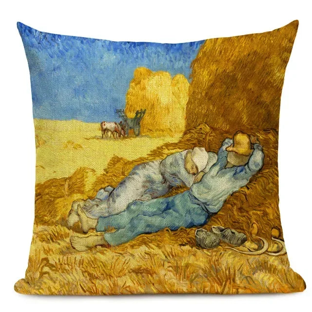 Van Gogh Dekokissenbezug – Leinen Design – Versch. Grössen