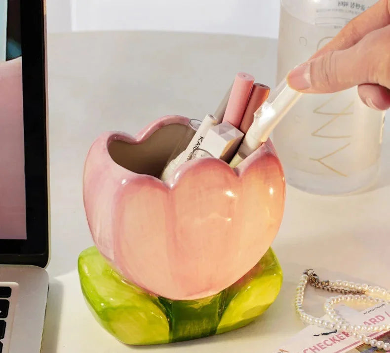 Tulpen Blume Aufbewahrung – Keramik Tisch Schön