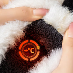 Winter Cartoon-Hundeslippers – Plüschfell, Innenbereich