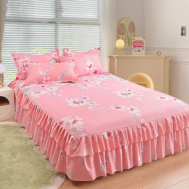 Floral Bettvolant – Strick-Polyester – Verschiedene Grössen