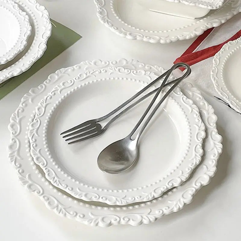 Keramik Geschirrset – Retro Stil – Westliche Küche