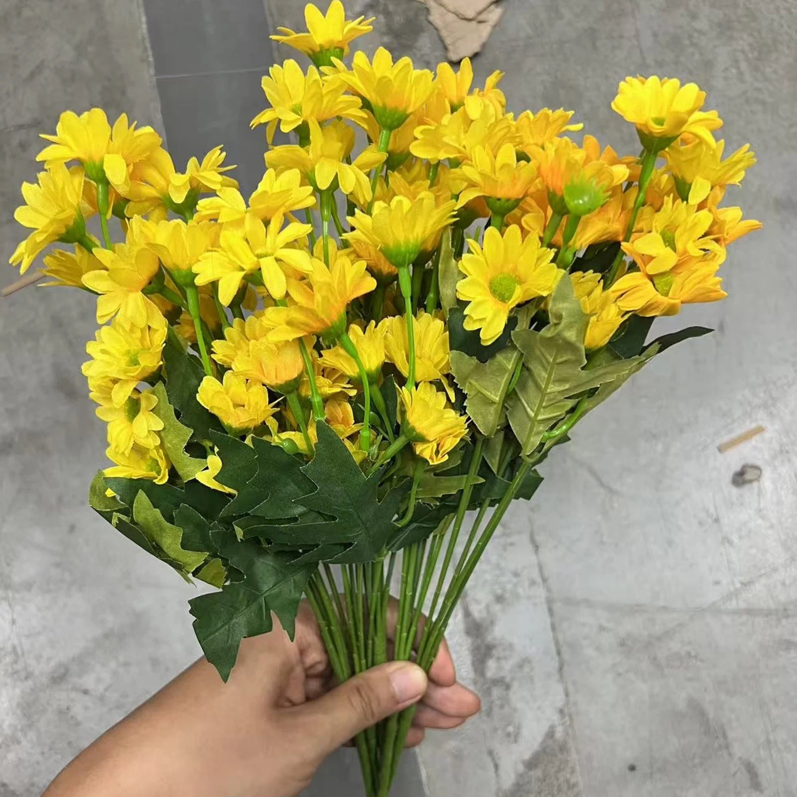 Künstliche Sunset-Mumien – Seidenstrauss – Indoor/Outdoor