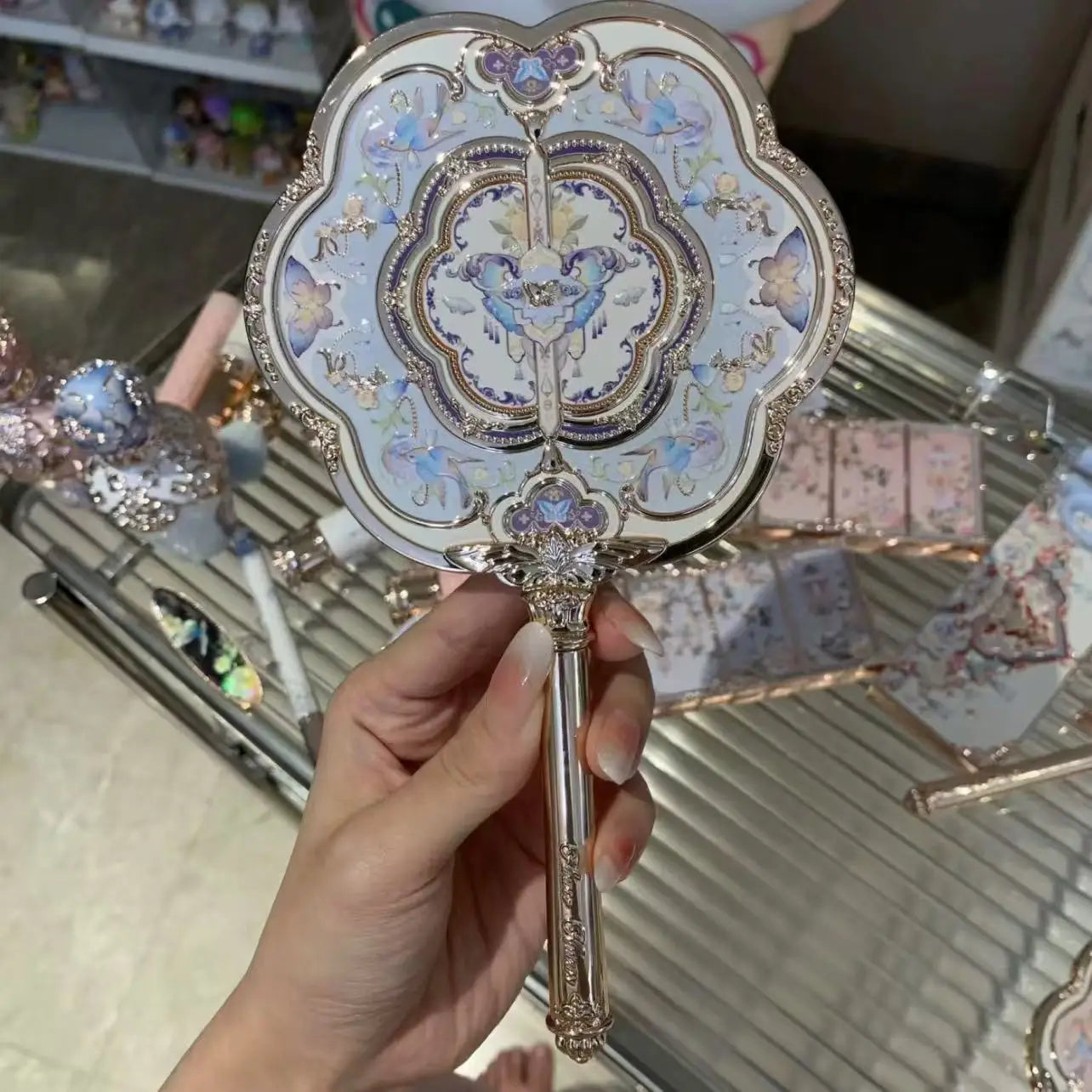 Luxus Schminkspiegel - Rokoko Design - Tragbare Eleganz