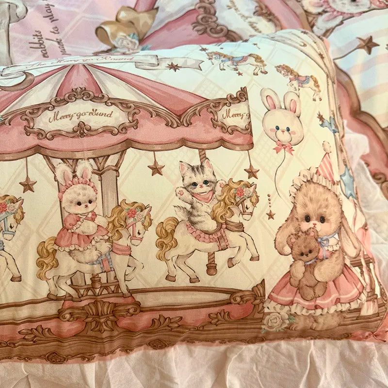 100% Baumwolle Bettdeckenbezug – Cartoon Prinzessin Stil – Twin, Queen, Double