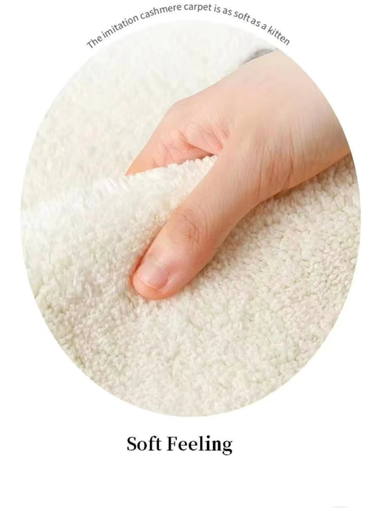 Tiergeformter Bettvorleger – Imitiertes Kaschmir – Für Schlafzimmer