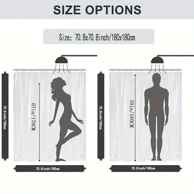 Duschvorhang Wasserdicht – Verzauberter Wald – Verschiedene Grössen