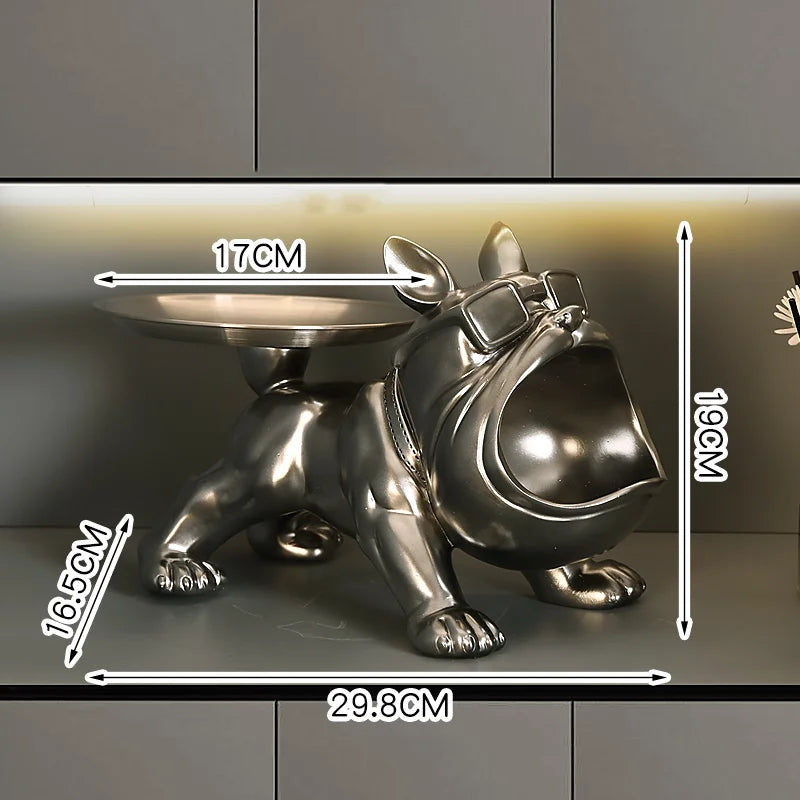 Französische Bulldogge Weinhalter – Harz Nordisch Tischdeko