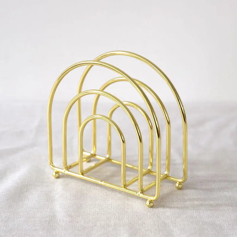 Serviettenhalter – Moderne Metalloptik – Essentiell für Arbeitstische