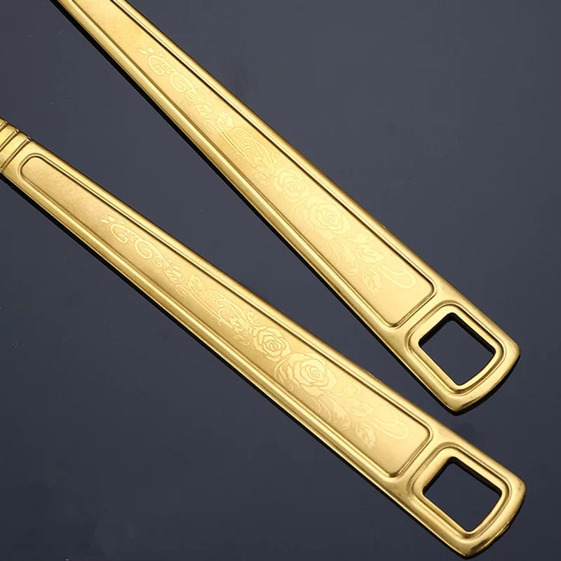 Küchenutensilien Set – Edelstahl Gold – Vielseitig Einsetzbar
