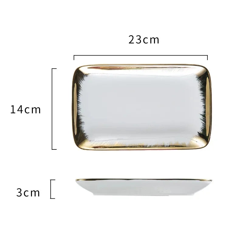 Keramikteller – Modernes quadratisches Design