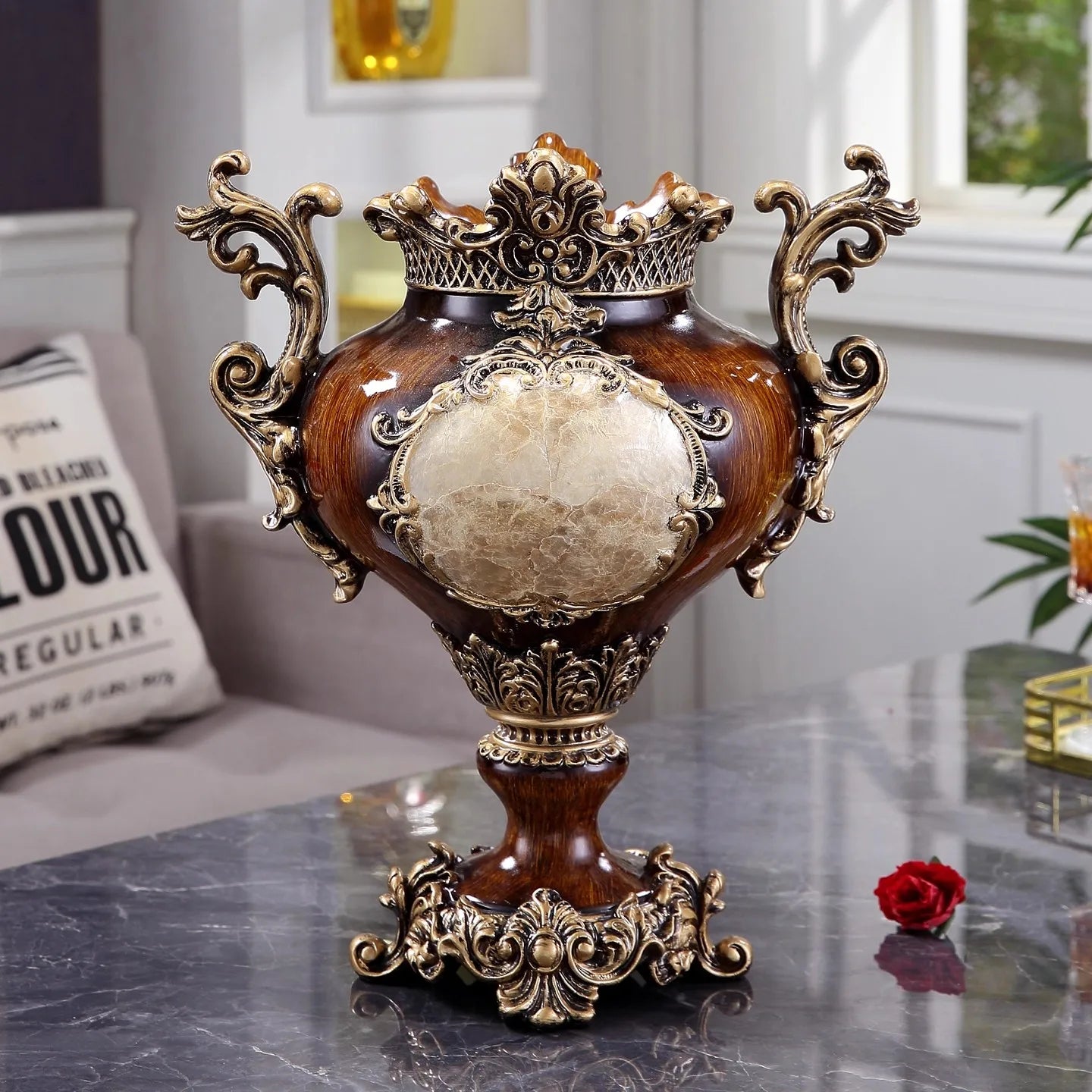 Vase im europäischen Stil - Harz Design - Wohnzimmer Must-have