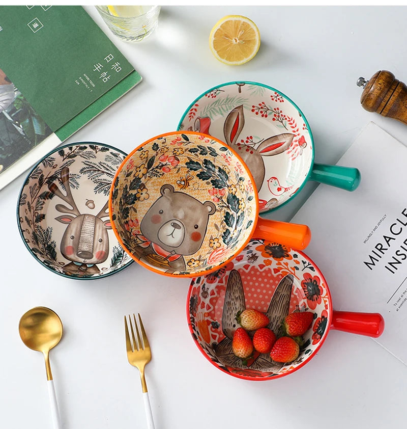 Cartoon-Keramikschale – Töpferhandwerk – Mikrowellensicher