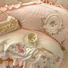 Samtdecke – Vintage Charme – King/Queen Grösse