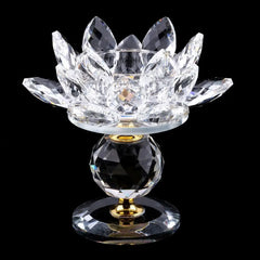Kristall Lotus Kerzenhalter – Moderne Feng Shui Deko