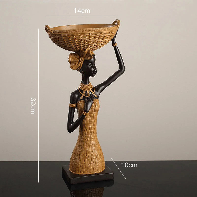 Afrikanische Stammesfiguren – Kunstwerk aus Resin – Verschiedene Grössen