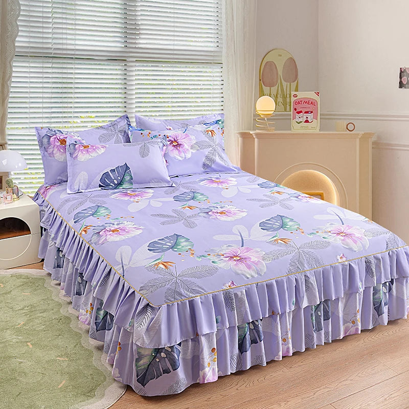 Floral Bettvolant – Strick-Polyester – Verschiedene Grössen