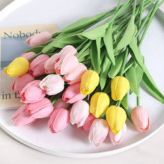 Tulpen Kunstblumenstrauss – Real Touch Schaum – Deko